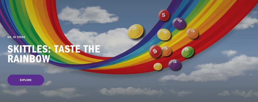 Skittles taste the rainbow Kampagne