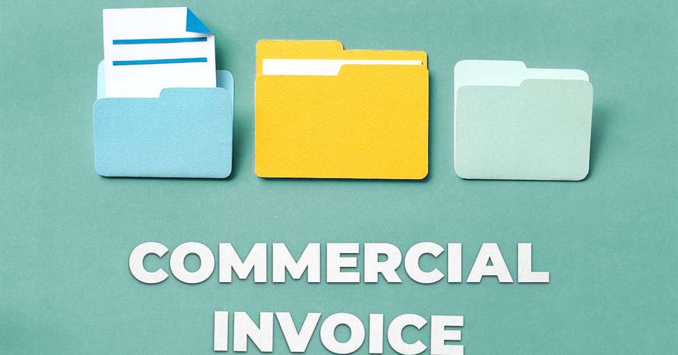 Commercial invoice for international shipping
