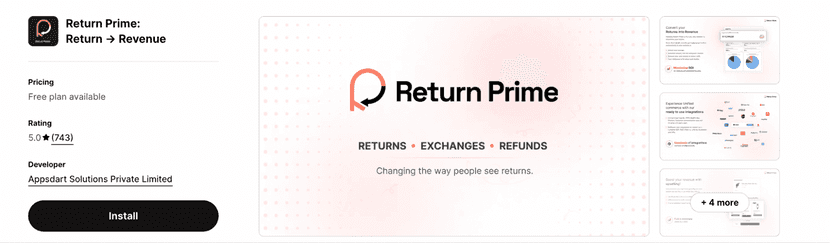 return prime app for shopify