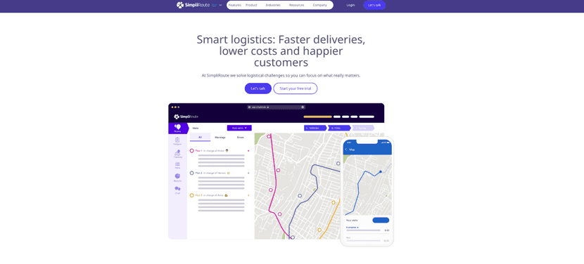 simpliroute logistiksoftware