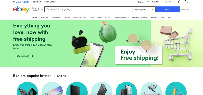 ebay marketplace for online sales
