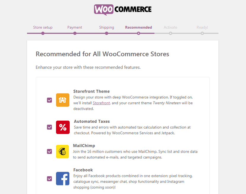 WooCommerce Add-on Seite