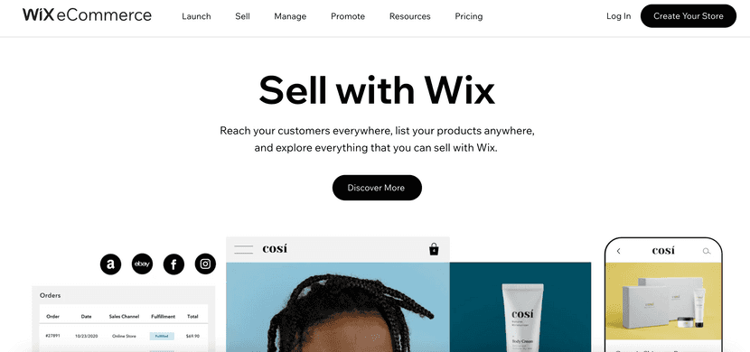 wix ecommerce platform for small online stores