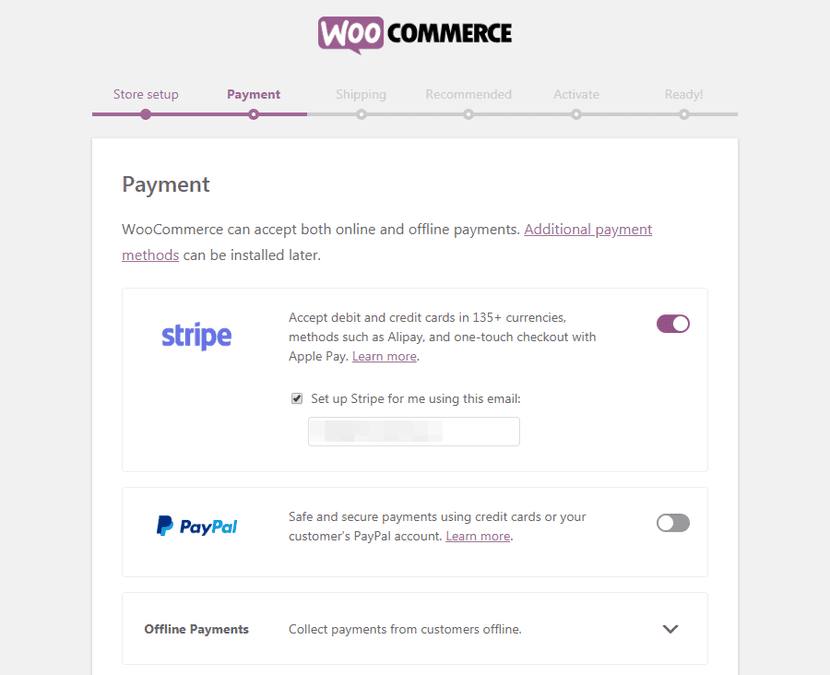 WooCommerce Payment Seite
