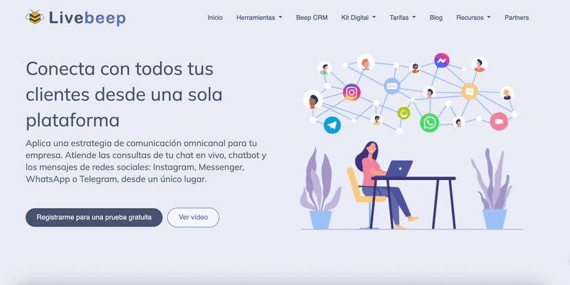 livebeep es una herramienta de atención al cliente que integra diferentes canales de comunicación