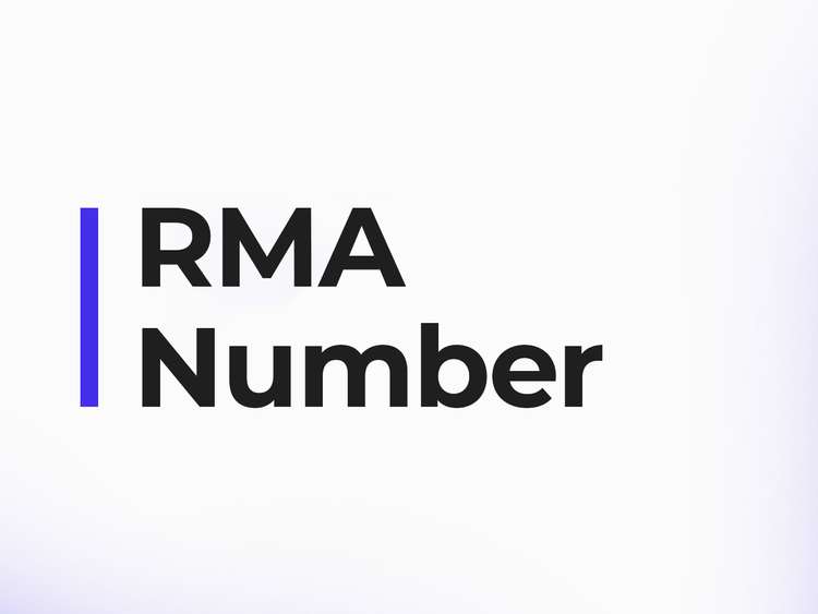 rma numbers are used to process returns in online shops