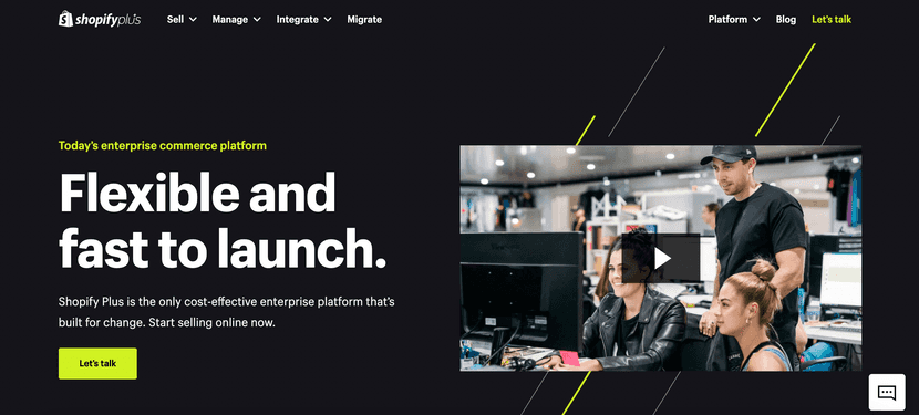 strona główna shopify plus