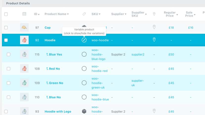 Zrzut ekranu przedstawiający wtyczkę ATUM Inventory Management for WooCommerce dzięki której można zarządzać asortymentem sklepu online  