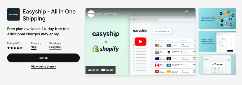 EasyShip shopify