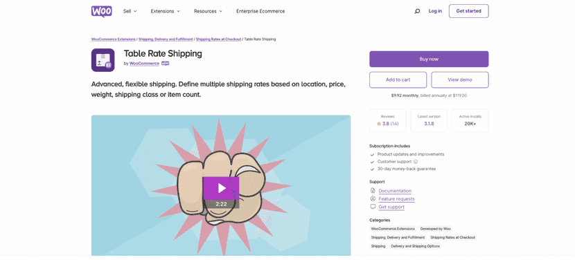 table rate shipping software for woocommerce