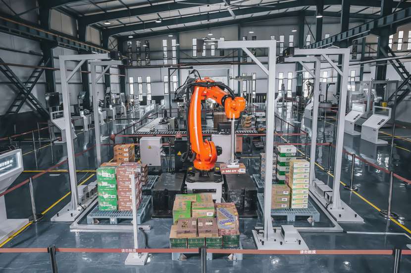 agv or automated guided vehicles to pick and pack products