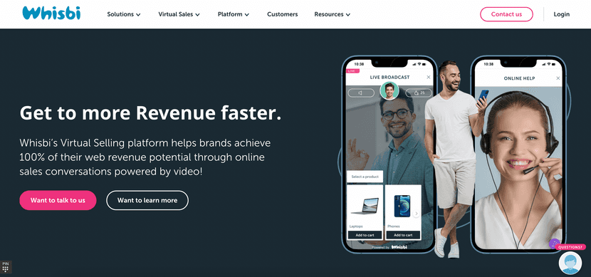 whisbi es una plataforma para dar soporte a las tiendas online enfocadas en la atención al cliente