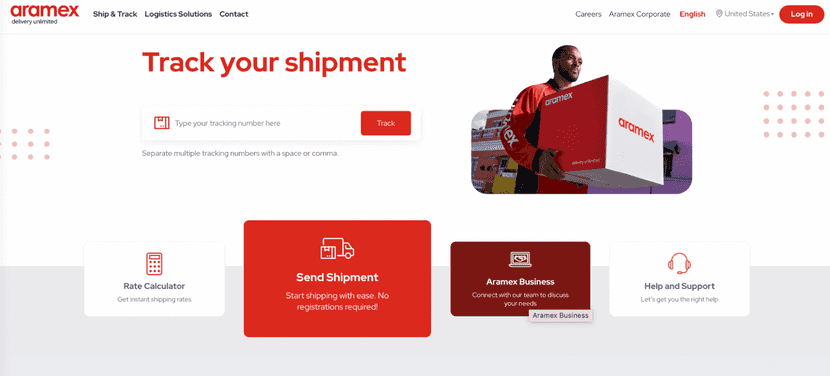 aramex international carrier service