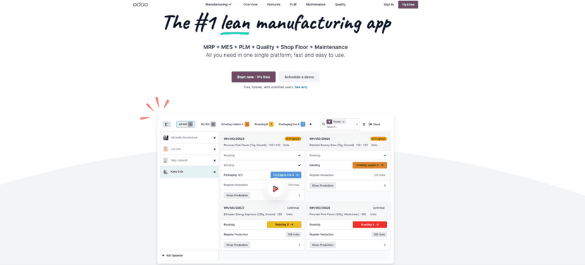 odoo scm software automation