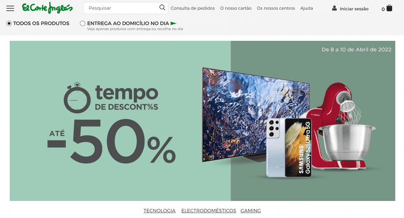 el corte inglês marketplace em portugal