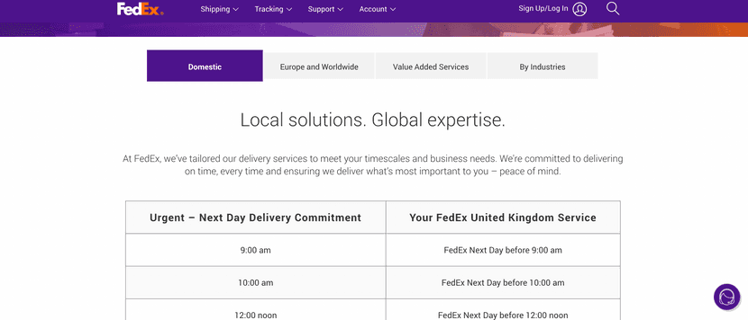 fedex uk inside