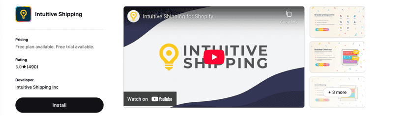 Intuive Shipping App for Shopify