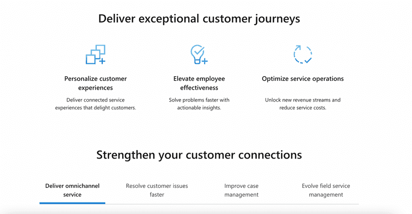 Interfaz de uno de los mejores CRM del mercado: Microsoft Dynamics.