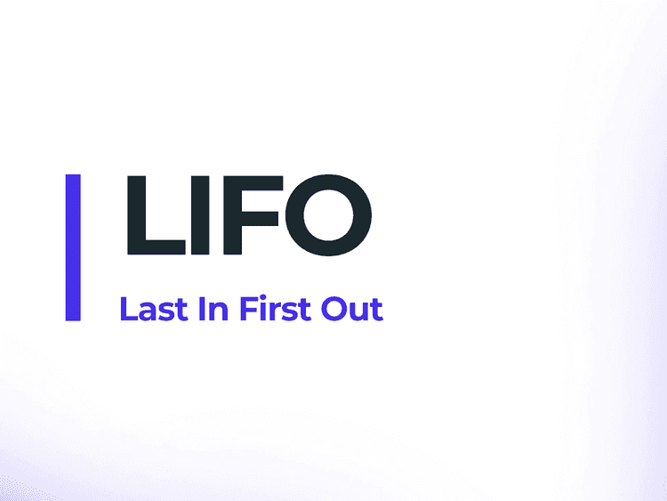 lifo (last in, first out) method for inventory management and accountancy