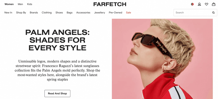 farfetch marketplace português de artigos de luxo