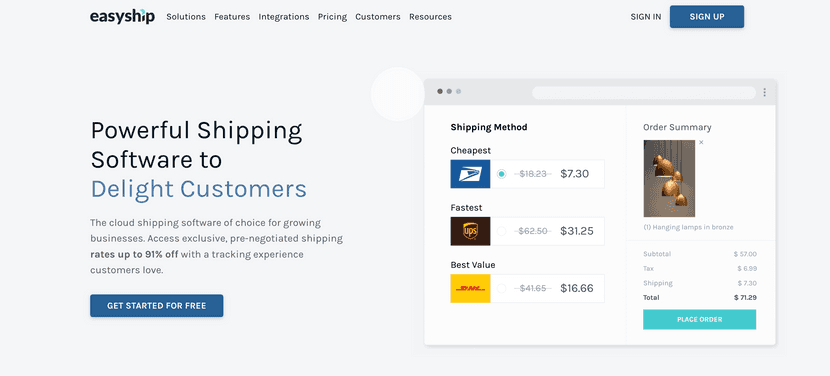 easyship plugin shipping software