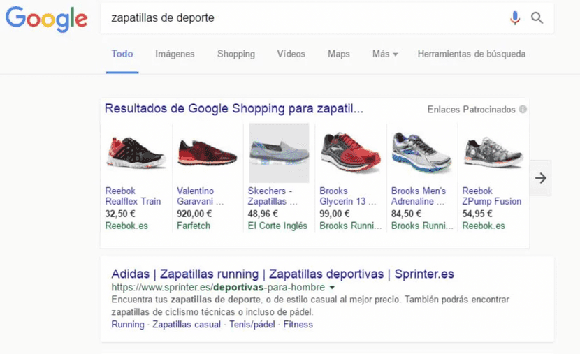 Campaña Google Shopping.