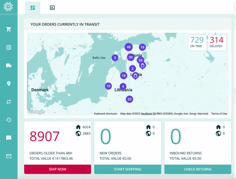 outvio wix app for shipping, tracking, returns