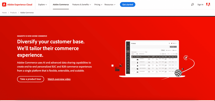 adobe commerce b2b ecommerce platform solution